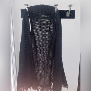 George Black Knit Sleeveless Cardigan